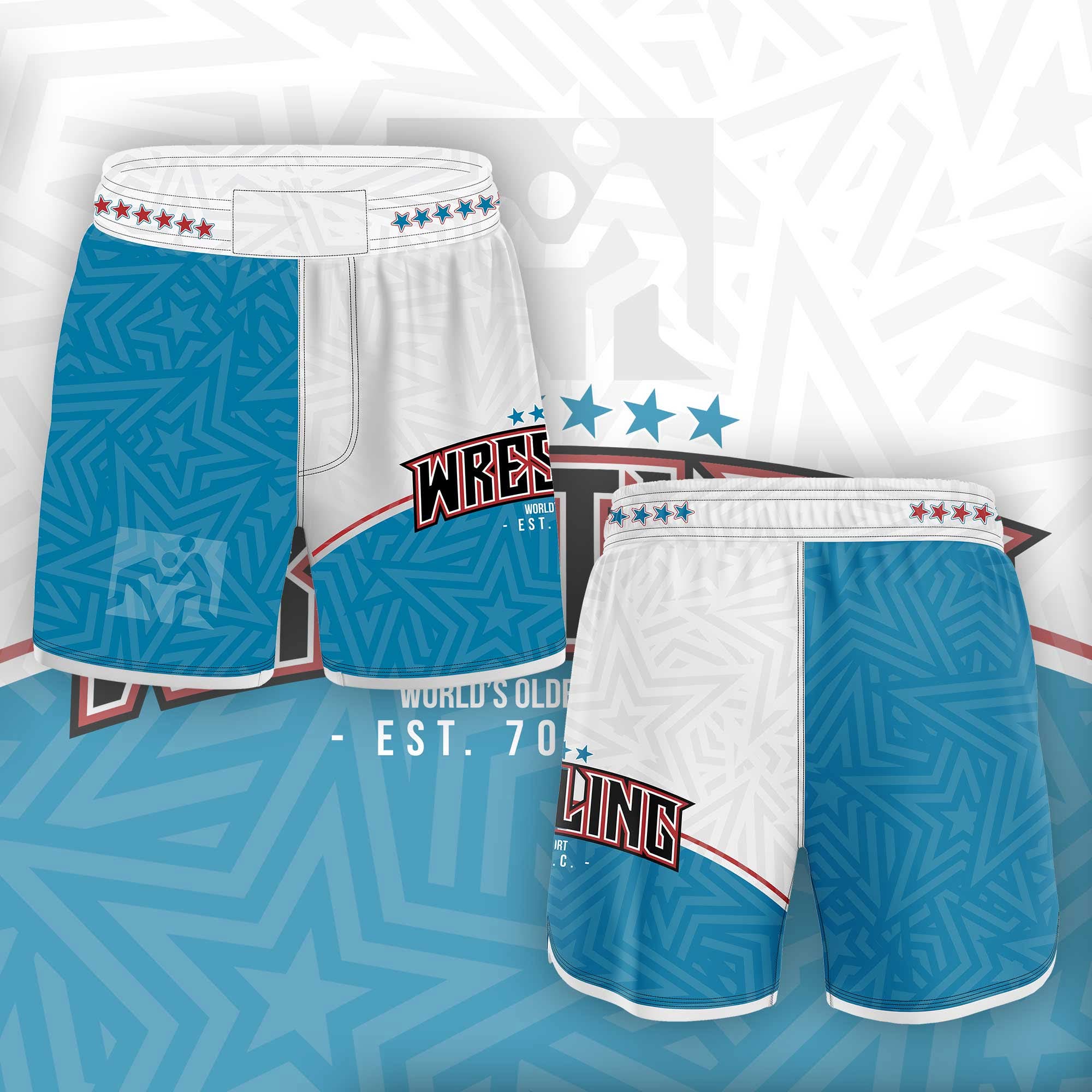 Grappler Short - WRESTLING UNIVERSITY BLUE