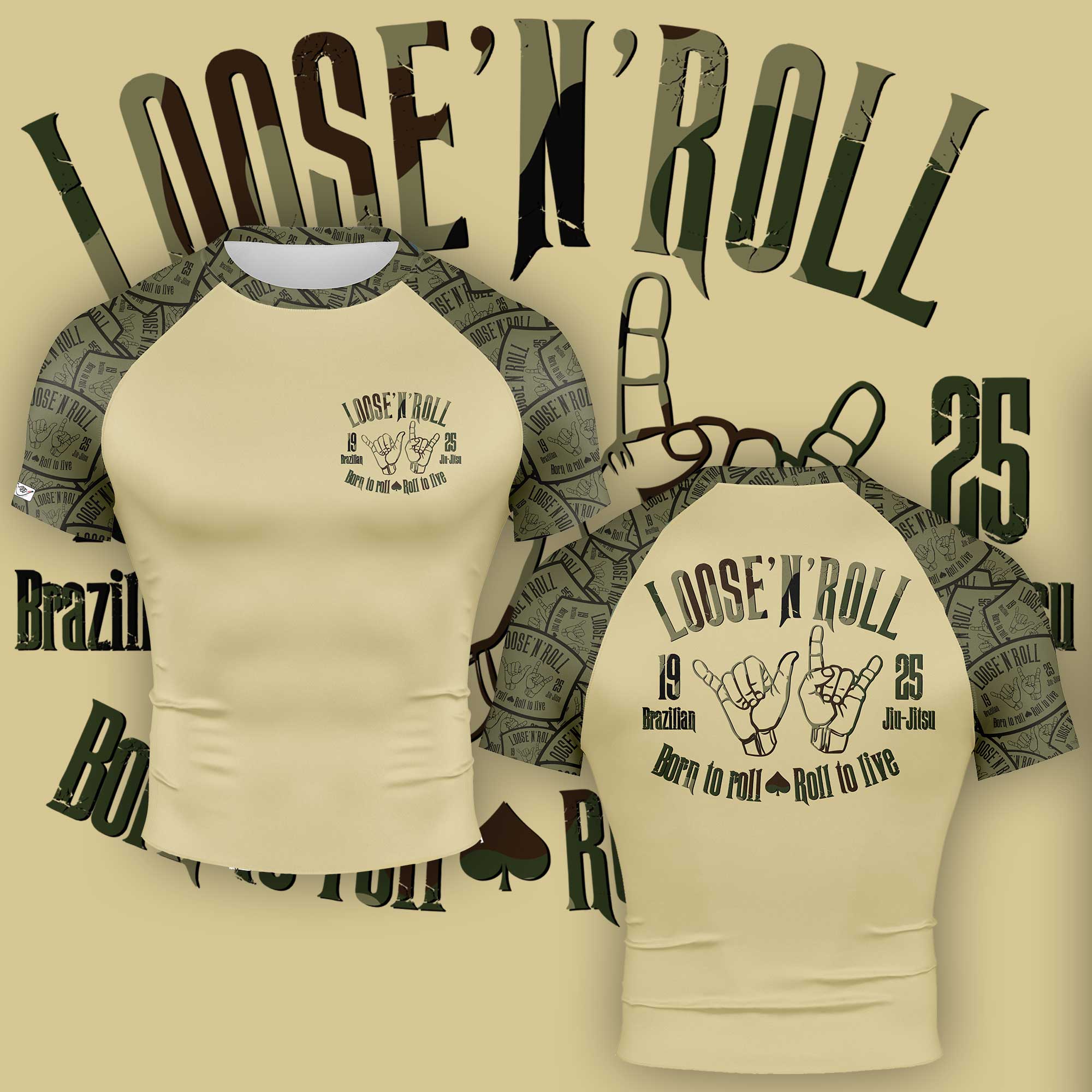 Rash Guard SS - Loose and Roll CAMO